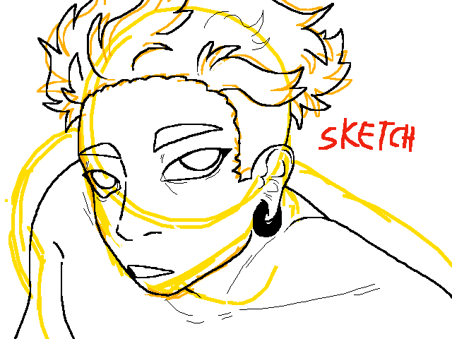 I really gotta start drawing him w shirts