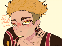 I really gotta start drawing him w shirts