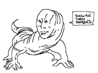 perverted lizard man