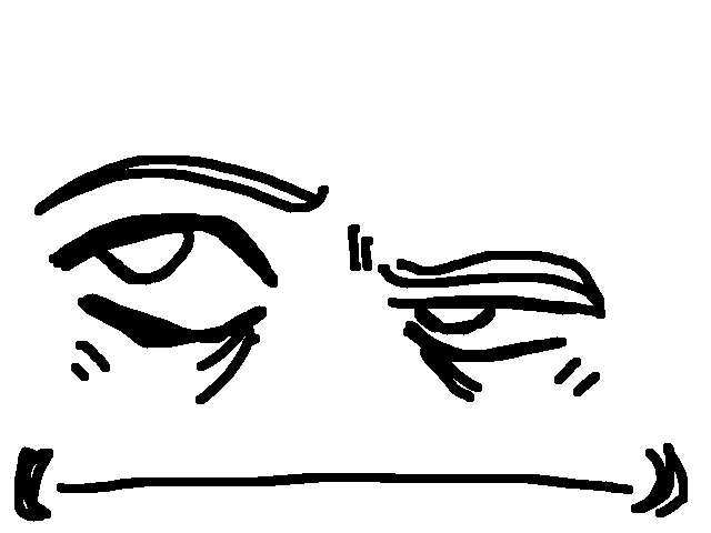 Me looking at my friend who