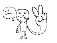 he has a big fucking hand