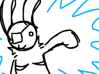 blows up pancakes with mind (fw)