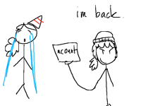 stole back the acount