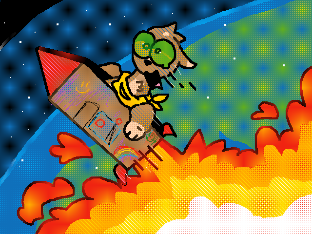 blast off!