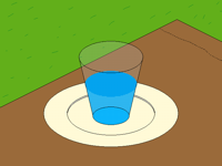 Here is a fresh cup of water