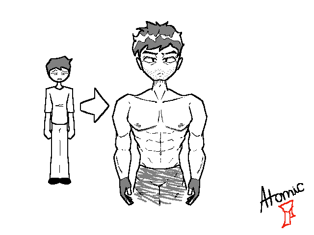 Bro went to the gym lol