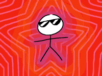 Stupidly cool stickman