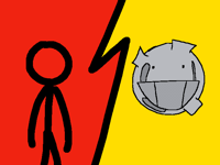 Stickman vs the moon