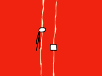 Stickman and cube