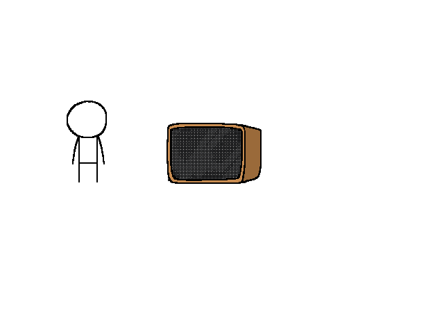 Lazy animation of tv thing