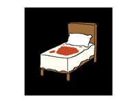 Bloody bed