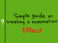 Scanimation effect tutorial
