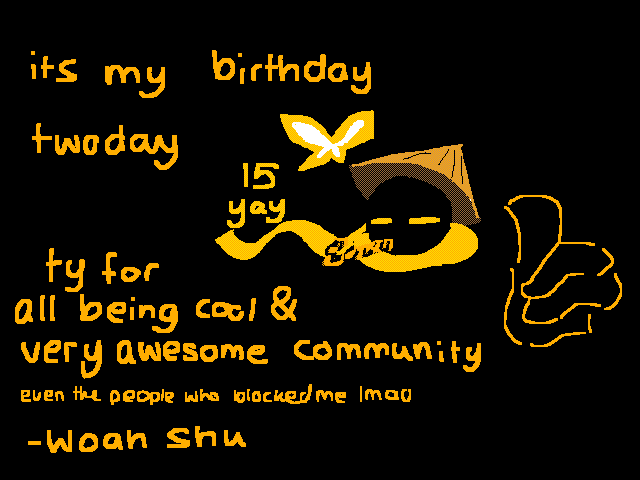 its my day of the year of ageing.