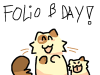 It’s my folio bday ^^