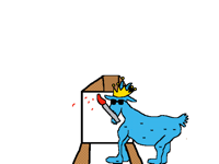 Comment what do you think he’s painting