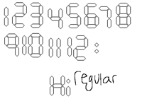 Clock letters (free)