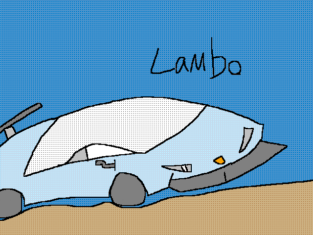 Old lambo drawing