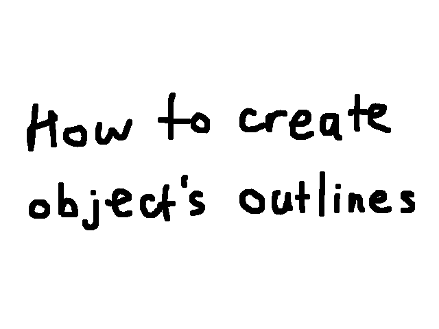 How to create obj’s outlines
