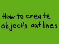 How to create obj’s outlines