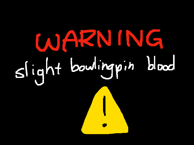 Poor bowling pin ☹️