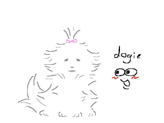 The dog I like to draw