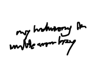 My handwriting if I’m like super lazy