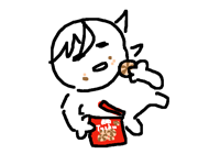 Eating tutku in bed, this is life