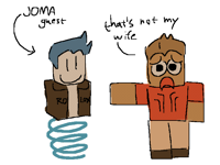 Matt looking for his wife