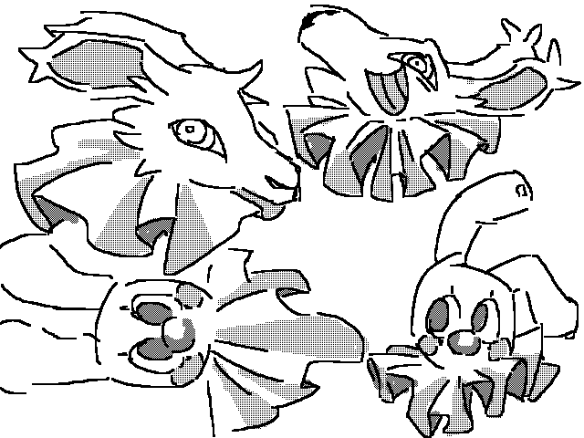 Neckpleats/ruffles are so fun to draw