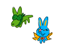 Funny rabbit and raccoon dog thing