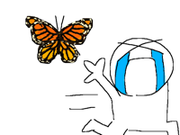Bugtober monarch butterfly