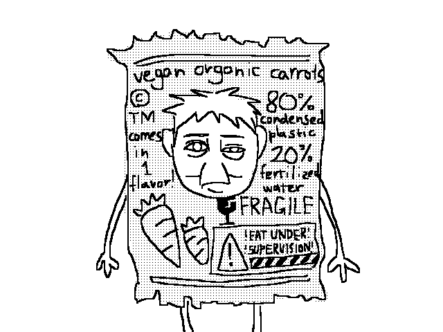 Vegan organic carrots
