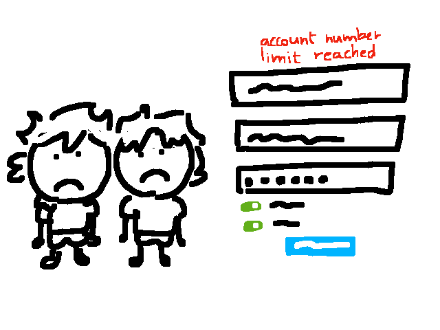 Sis tried making account