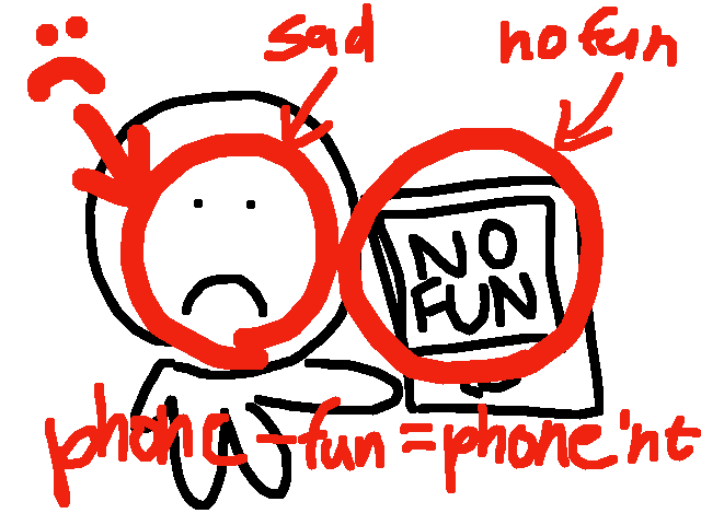 Im not allowed to have fun on my phone :(