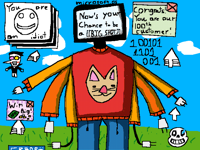 Generic Tv head fellow