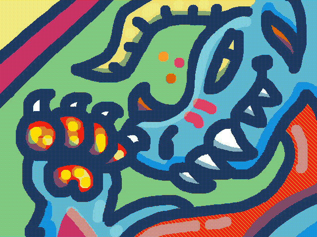 Using only the LARGE BRUSH!