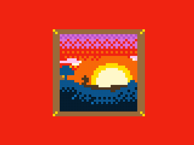 Sunset painting