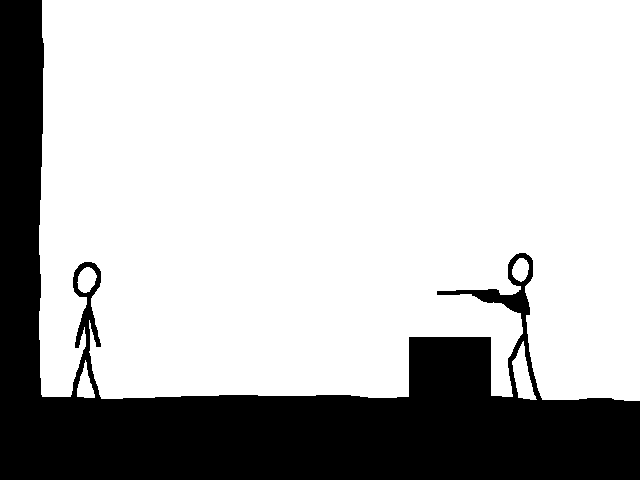 Semi-realistic gunshot