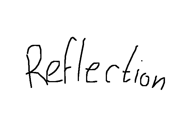 Reflection. who is not me?
