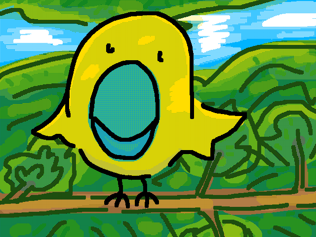 Bird dancing
