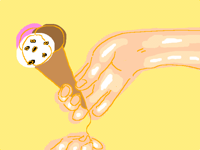 Cream work