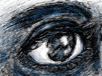 Eyes in water of love