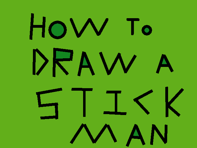 How to draw a stickman 🤣