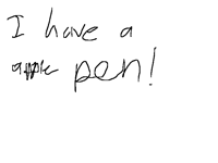 Apple pen