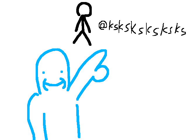 Follow @ksksksksksks