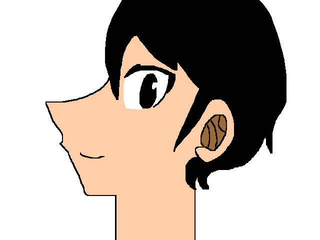 横顔　