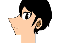 横顔　