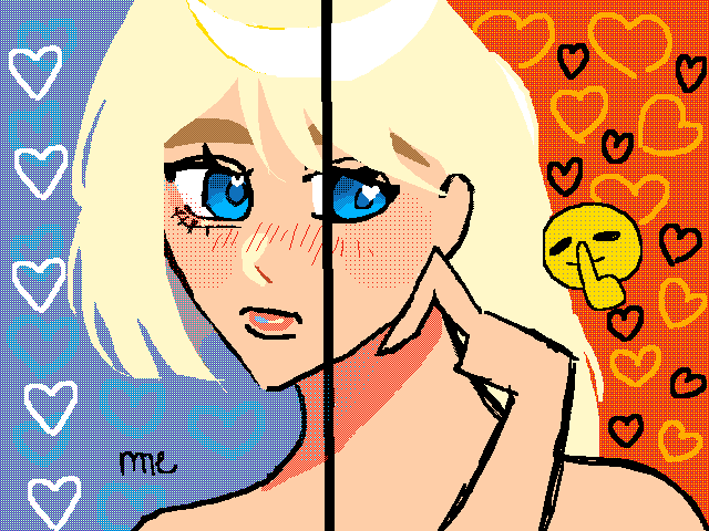 Drew the other side bc @Kuro_berry was lazy 🧏‍♀️
