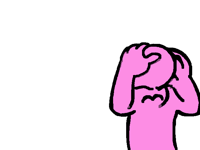 Pink man headache