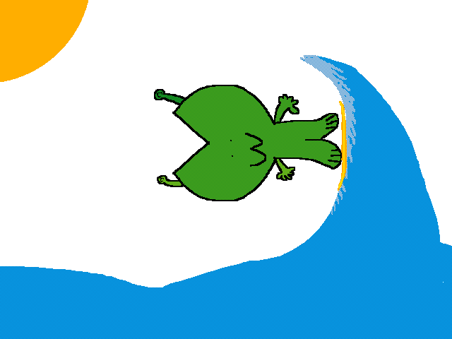 surfing shrek kitty